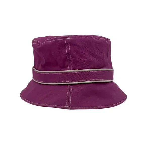 Vtg Y2K Coach Fuchsia Bucket Hat | Barbiecore Dopamine Indie Sleaze Retro Grunge - Picture 11 of 13